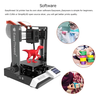 Easythree-K6 Plus Máquina De Impressão Desktop FDM, Impressora 3D, Tamanho De Impressão, Plataforma Removível, Iniciantes, 100x100x100mm