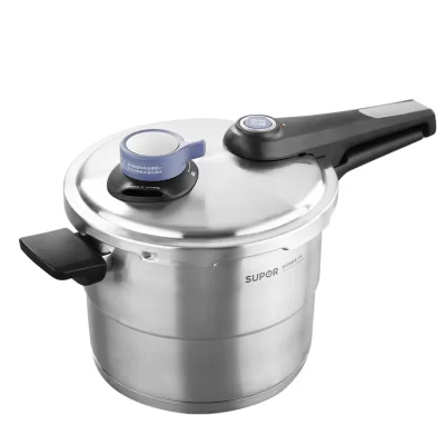 Panela de pressão com ajustes ajustáveis, aço inoxidável 304, tops de fogão a gás elétrico e indução, cozinheiro rápido e uniforme