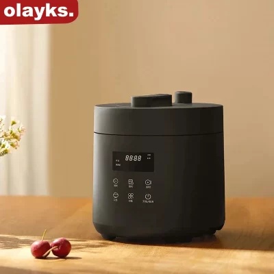 Panela de pressão elétrica Olayks 2,5L Panela de arroz multifuncional de micro pressão automática doméstica para 2-3 pessoas