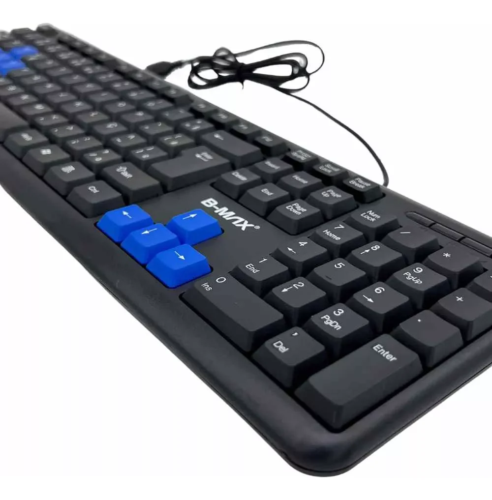 Teclado USB Padrão ABNT2 Com Fio 2.4GHz Ergonômico Confortável Resistente Ideal para Trabalho Jogos Digitação Layout Brasileiro - Image 5