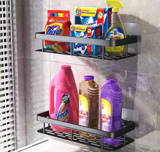Suporte De Shampoo Prateleiras De Banheiro Sem Furo Premium - Neverdie Store - Image 2