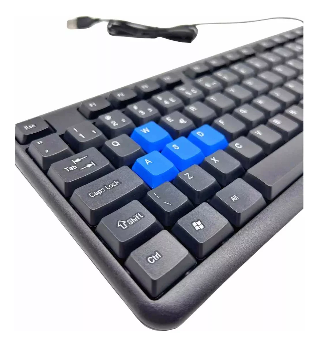 Teclado USB Padrão ABNT2 Com Fio 2.4GHz Ergonômico Confortável Resistente Ideal para Trabalho Jogos Digitação Layout Brasileiro - Image 4