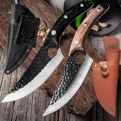 Aço inoxidável cozinha desossa faca de pesca faca cutelo carne artesanal forjado chef ao ar livre cozinhar cortador açougueiro faca ferramenta