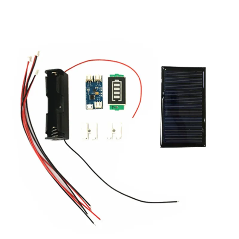 Mini painel solar mono 80*45mm 5v 60ma para mini painel solar mini carregador lipo solar cn3065 diykit 1s suporte de bateria/display - Image 3