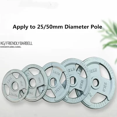 Ginásio Fitness Barbell Plate Disc, Equipamento De Treinamento, Exercício De Força De Peso, Aplicar a 25, 50mm Diâmetro Pólo, 2.5kg-20kg, 1Pc