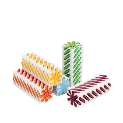 Escultura de pirâmide de passagem impossível impressa em 3D Pilar quadrado Helix Parafuso Brinquedo fidget Ornamento de descompressão de cone espiral