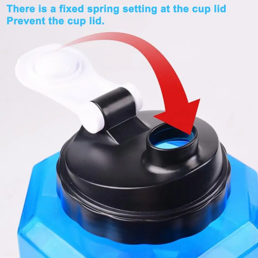 Garrafa De Água Criativa Dumbbell Shape, Garrafa De Palha, Gym Fitness Dumbbells Cup, Musculação esportiva, 2200ml - Image 6