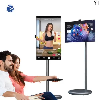 YYHC 27 Polegadas Televisão Portátil Smart Tvs Android 13 Mini TV Portátil Com Suporte