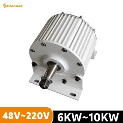 Gerador de ímã permanente de baixa velocidade, 10kw, 220v, usado para desenvolver geradores ac trifásicos para turbinas e turbinas aquáticas