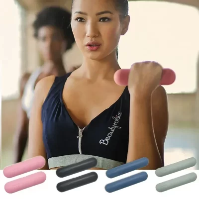 Logotipo personalizado peso da mão em casa ginásio exercício 1-5 kg halteres mão peso fitness silicone ferro fundido halteres de levantamento de peso