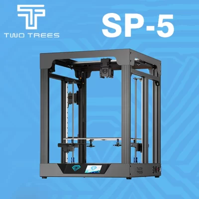 Twotrees SP-5 V1 Impressora 3D Ultra-silencioso CoreXY FDM Máquina de Impressora 3D 300x300mm Impressão de Tamanho Grande com Extrusora de Driver Duplo
