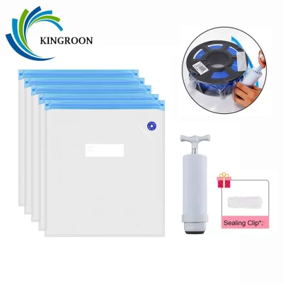 Kingroon pla abs tpu saco de vácuo saco de armazenamento de filamento impressora 3d secador de filamento segurança resistente à umidade peças de impressora 3d