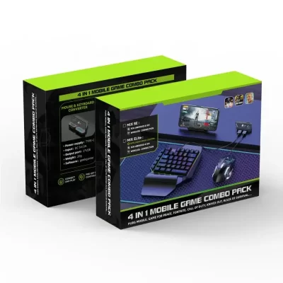 Teclado de mão esquerda teclado de mão única gamwing mix se/elite mouse teclado conversor pacote combo para android móvel portátil pubg