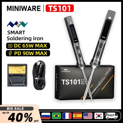 Original TS101 Ferro de solda elétrica Digital, Display LCD programável, temperatura ajustável, ts100 Versão, sem fonte de alimentação, 90W