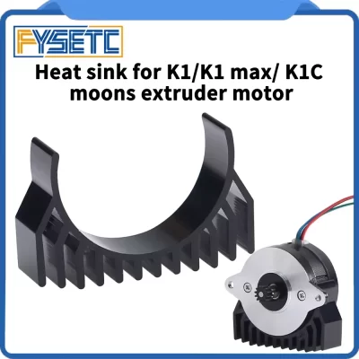 Para creality k1 k1max k1c 36 dissipador de calor do motor todo o metal fixação dissipação de calor peças da impressora 3d para k1/k1c/k1 max extensor