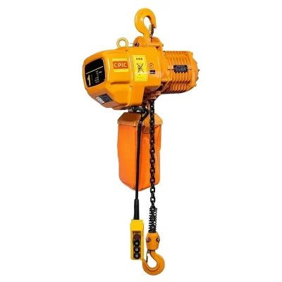 Talha elétrica de corrente 380V0.5T guindaste de corrida de 1 tonelada e 2 toneladas