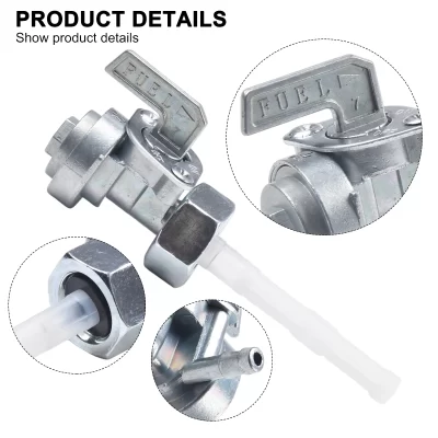 Interruptor Petcock da válvula do tanque para geradores e compressores inclui filtro de combustível e junta para operação confiável