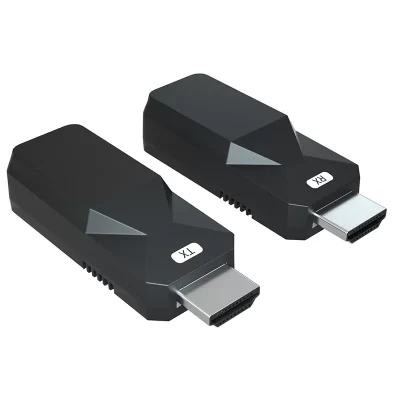 Pequeno portátil 50m 120m hdmi extensor 165ft áudio vídeo 1080p over5 /6 usado na educação ao ar livre indoor led exibe engenharia