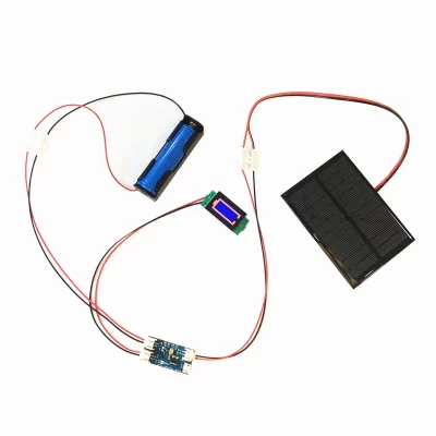 Mini painel solar mono 80*45mm 5v 60ma para mini painel solar mini carregador lipo solar cn3065 diykit 1s suporte de bateria/display