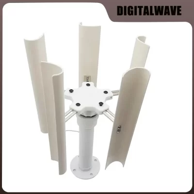 Vertical Five-Blade Gerador de Vento Modelo, 3-Fase, ímã permanente, Brushless Generator, Low-Speed Windmill, portátil, ao ar livre