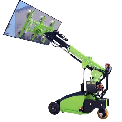 Carrinho de vidro elétrico móvel de alta qualidade, 800kg, robô de carregamento de vidro, levantador a vácuo