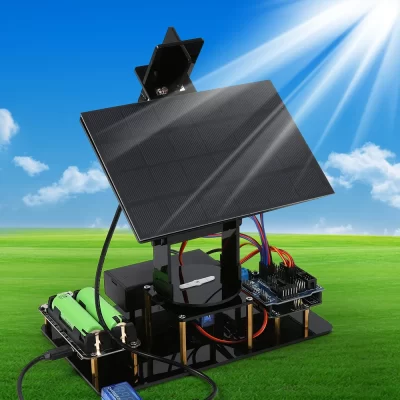 KUONGSHUN Age 8+ kit educacional Sistema de rastreador solar inteligente Kit inicial de rastreamento para Arduino STEM