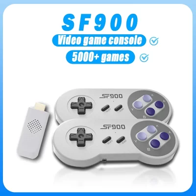 Sf900 console de videogame para super nintendo snes nes embutido 6100 jogos hdmi-compatível tv game stick jogador de jogo portátil