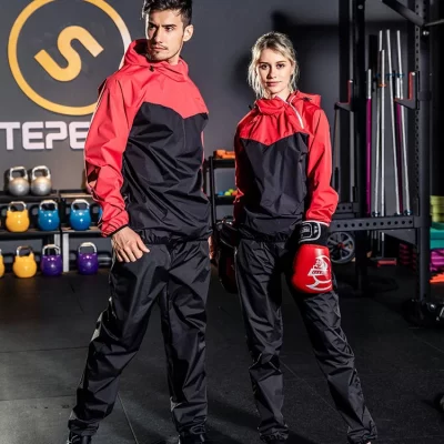Sauna terno feminino conjunto de roupas de ginásio dos homens pulôver hoodies topos correndo exercício de fitness roupas esportivas perda de peso suor terno esportivo
