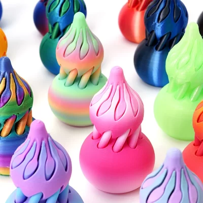 3d impresso espiral brinquedos cabaça da sorte alívio do estresse impossível pirâmide passthrough escultura passsthrough pirâmide brinquedo decoração de casa