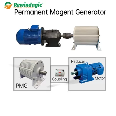 Gerador de ímã permanente, 20kw, 30kw, 50kw, 100kw, 220v, 110v, 120v, 380v, 400rpm, dinamo, alternador, gerador silencioso com motor de acionamento