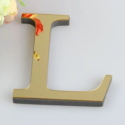 15cm ouro inglês letras adesivos de parede arte da parede alfabeto auto-adesivo espelho acrílico 3d + números eva ornamentos para decoração de casa