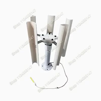 Turbina eólica de eixo vertical 20w, modelo diy, 5 lâminas, trifásico, ímã permanente, gerador sem escova, portátil, moinho de vento de baixa velocidade