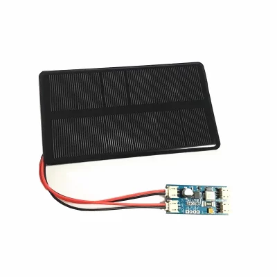 Mini painel solar de silício monocristalino 6V 210MA 1.25W com carregador solar CN3065 para carregamento de telefone celular