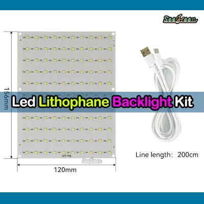 Para bambu laboratório lithophane led painel cmyk led backlight placa pla básico cmyk lithophane pacote impressão 3d lithophane foto diy