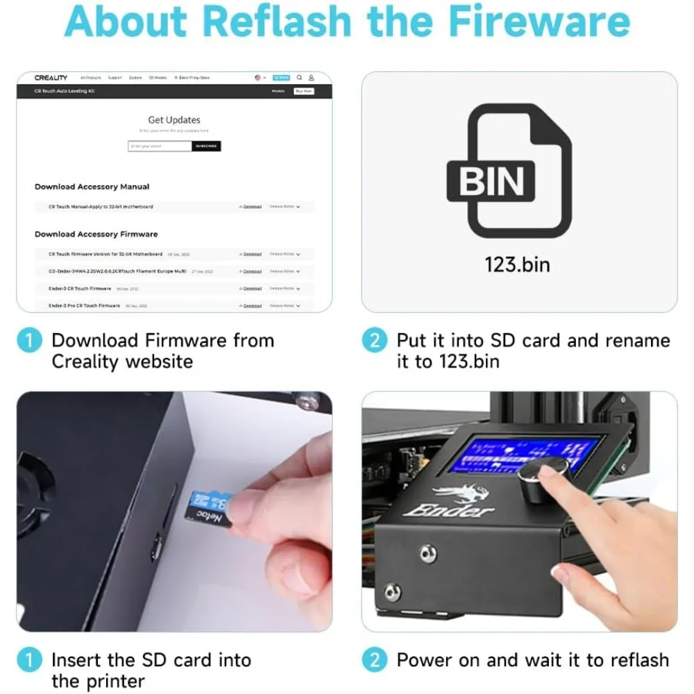 Creality-CR Toque Kit Sensor de Nivelamento Automático, Cama Impressora 3D, Ender 3, 3 Pro, Ender 3, V2, 3 Max, Ender 5, CR 10 - Image 5