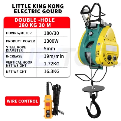 Guindaste Elétrico Pequeno 220V Guindaste Doméstico Fio Controlado Guincho De Elevação Guincho Elétrico Guincho De Elevação De Ar Condicionado Guincho De Elevação io Controlado Guincho De Elevação Guincho Elétrico Guin