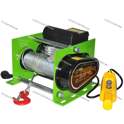 Talha estilo alemão 220v/380v, resistente, 1 tonelada, pequena grua elétrica, controle remoto sem fio, guindaste de elevação rápida