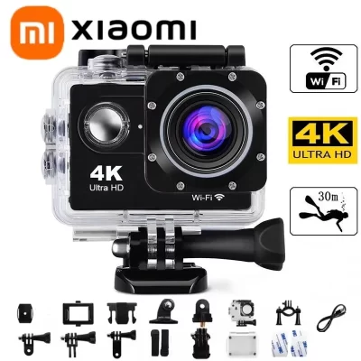 Xiaomi câmera de ação ultra hd 4k/30fps wifi 2.0 "170d subaquático à prova dwaterproof água capacete câmeras gravação vídeo esportes bicicleta vlog