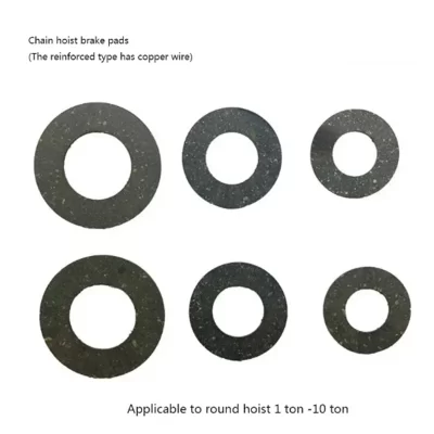 2pc acessórios de talha de corrente placa de fricção levantamento cabaça pastilhas de freio fortalecer talha deslizamento ton pastilhas de freio