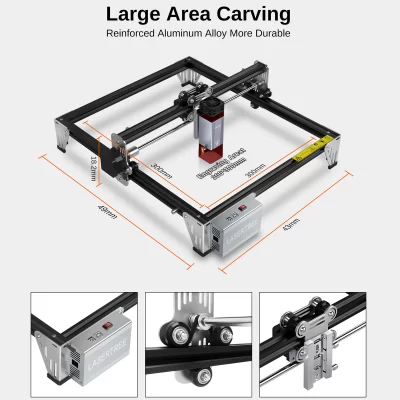 LT-K1 Laser Engraver Máquina, 10W Laser Cabeça, TTL Luz Azul, CNC Gravura, Máquina de corte, Ferramentas