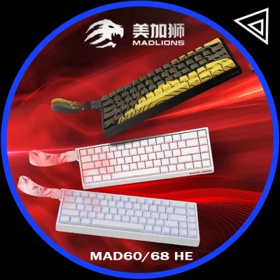 Madlions mad 60he interruptor magnético teclado mecânico mad68 teclado com fio mad60he personalizado mad68he esports gamer teclado presentes