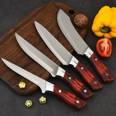 Aço inoxidável osso carne frutas legumes peixe chef faca faca de cozinha desossa faca mão forjada facas de filé ferramenta cozinha