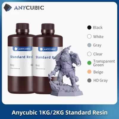 Anycúbico resina padrão 405nm resina uv lcd impressora 3d resina fotossensível para photon mono 7 pro estatuetas materiais de impressão 3d