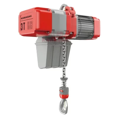 Grua de bloco de corrente elétrica de 2 toneladas, guindaste de luz personalizável OEM, aço personalizado HEN Power Work, suporte colorido, material remoto