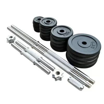 Atacado de alta qualidade personalizável cromo peso ajustável halteres equipamentos fitness ferro fundido