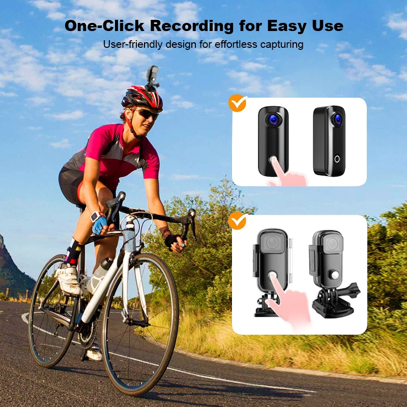 SJCAM C100 Plus ou C100 Action Cam 4K ou 2K 2.4G WiFi 30M à prova d'água com estojo Câmera esportiva preto branco - Image 3