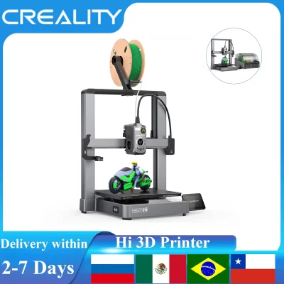 Creality hi impressora 3d núcleo xz movimento 500mm/s velocidade multi-cor impressão auto nivelamento extrusora de acionamento direto 260*260*300mm metal