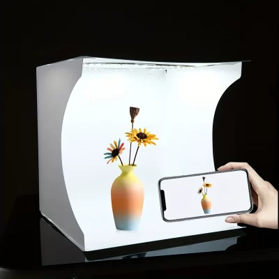 Anel Portátil Dobrável Placa De Luz, Iluminação Fotográfica, Tenda De Tiro Do Estúdio, Kit De Caixa Com Caixas De 6 Cores, 30cm, 11.5"