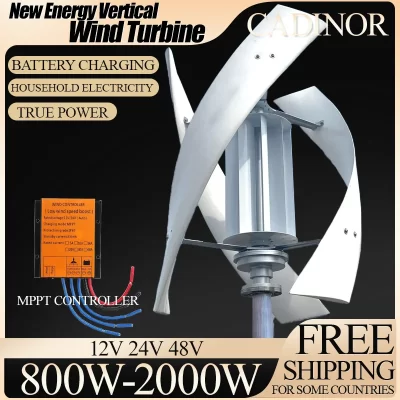 Gerador de energia alternativa para casa com controlador de carga MPPT Gerador de energia eólica CA trifásica para você Geração de eletricidade