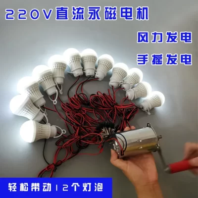 Gerador de mão do motor do ímã permanente Turbina eólica de alta potência Gerador DIY 220 V